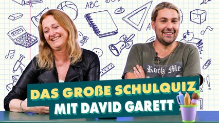 David Garrett im kniffligen Schulquiz! Muss er nachsitzen?