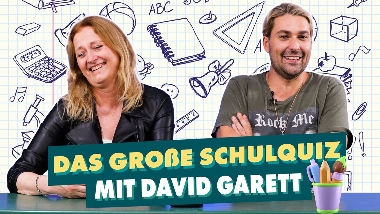 David Garrett im kniffligen Schulquiz! Muss er nachsitzen?