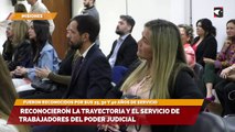 Reconocieron la trayectoria y el servicio de trabajadores del Poder Judicial