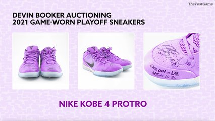 Devin Booker Auctions Nike Kobe 4 Protro From 2021 Playoffs