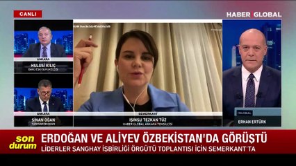 Erdoğan ve Aliyev, Özbekistan'da görüştü