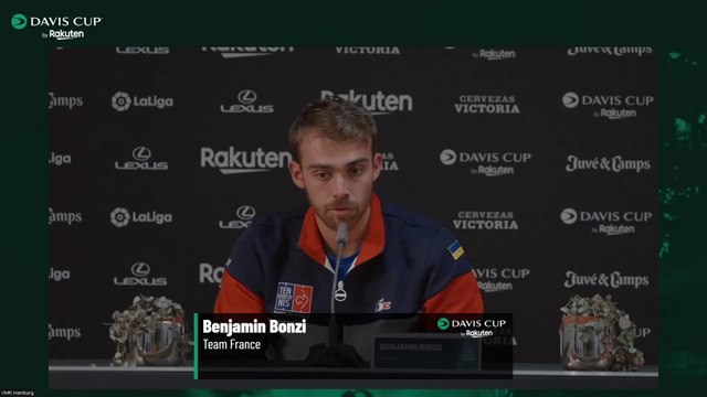 Coupe Davis 2022 - Benjamin Bonzi : Roger Federer, je trouve ça triste et un coup dur de se dire qu'on le reverra plus sur les tournois
