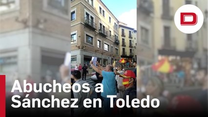 Abucheos a Sánchez en el encuentro con 'la gente' en Toledo que había suspendido el sábado