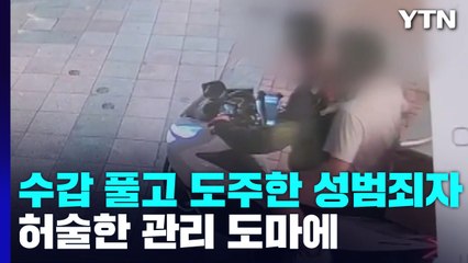 수갑 풀고 도주한 성범죄자 검거...범죄자 허술한 관리 도마에 / YTN