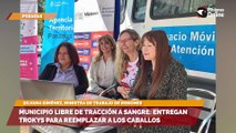 Municipio libre de tracción a sangre: entregan trokys para reemplazar a los caballos