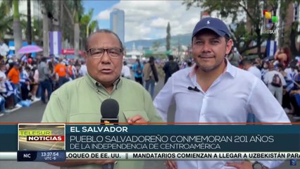 Pueblo salvadoreño conmemora 201 años de su declaración de independencia