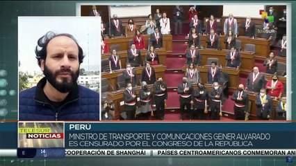 Congreso peruano censura al ministro de Transporte y Comunicaciones por supuesta incapacidad moral