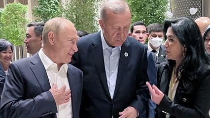 SEMERKANT - Cumhurbaşkanı Erdoğan, "Ebedi Şehir"de ŞİÖ Zirvesi'ne katılan liderlerle sohbet etti