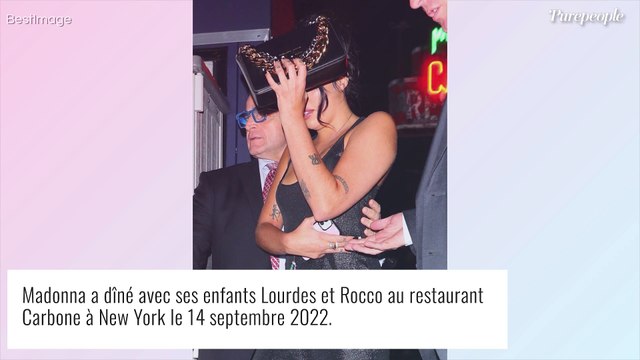 Madonna en famille : look d'enfer pour un dîner avec ses enfants Lourdes et Rocco