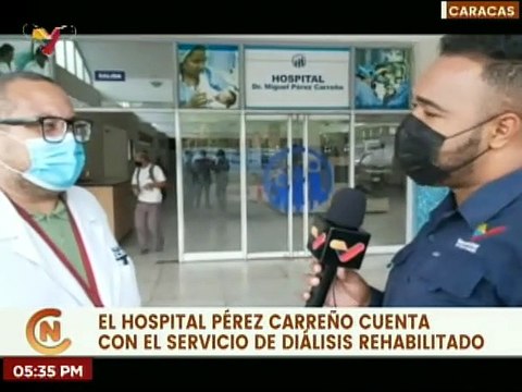 Rehabilitan servicio de diálisis en el hospital Miguel Pérez Carreño