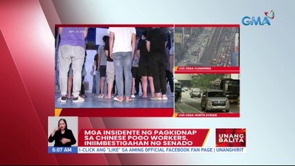 Mga insidente ng pagkidnap sa Chinese POGO workers, iniimbestigahan ng senado | UB