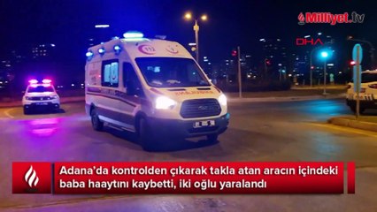 Takla atan otomobildeki baba öldü, iki oğlu yaralandı