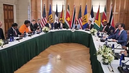 Presidente Abinader participa en reunión con vicepresidenta de EEUU
