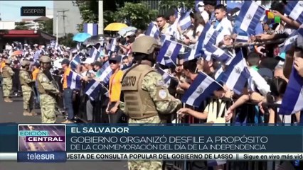 Salvadoreños conmemoraron 201 aniversario de la declaración nacional de Independencia