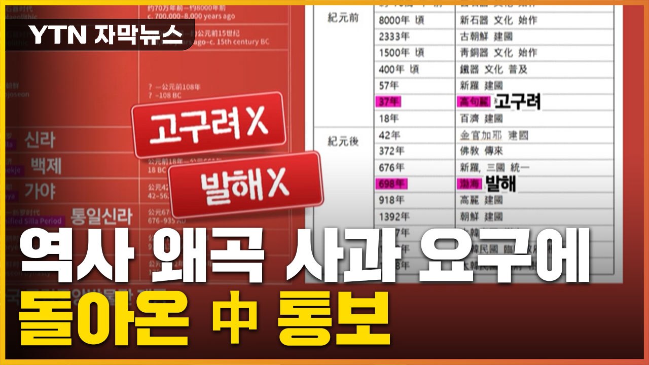 [자막뉴스] 中 국가박물관에서 일어난 역사 왜곡... 사과 요구에 보인 반응 / YTN
