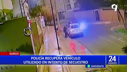 PNP recupera vehículo usado por delincuentes que intentaron secuestrar a hermanos en San Borja