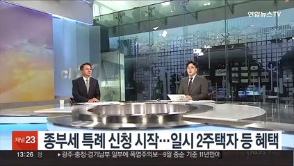 [김대호의 경제읽기] 종부세 특례 신청 시작…일시 2주택자 등 혜택