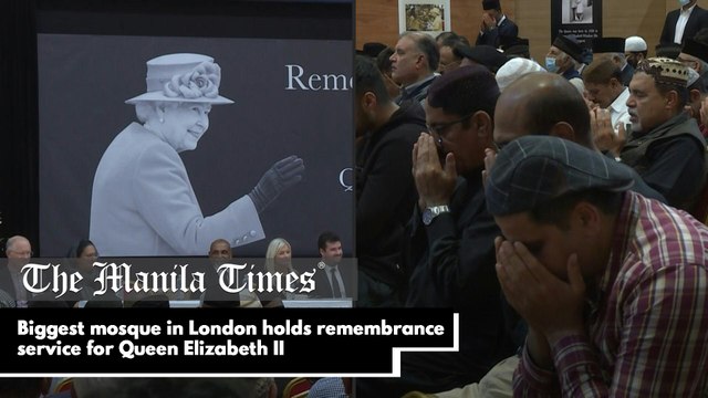 Biggest mosque in London holds remembrance service for Queen Elizabeth II