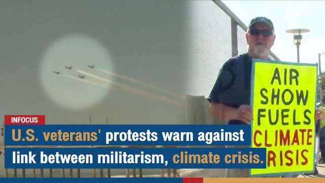 U.S. veterans' protests warn against link between militarism, climate crisis | The Nation