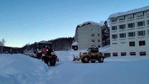 20220102_Snow removal scenery near the parking lot of Shiga Kogen ski resort　Part 1