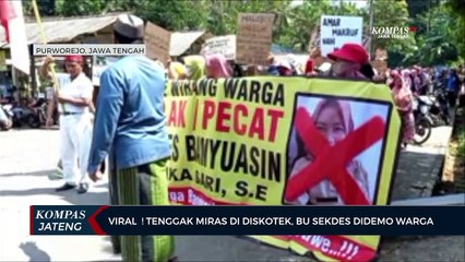 Viral! Tenggak Miras di  Diskotek, Bu Sekdes Banyuasin Kembaran Didemo Warga