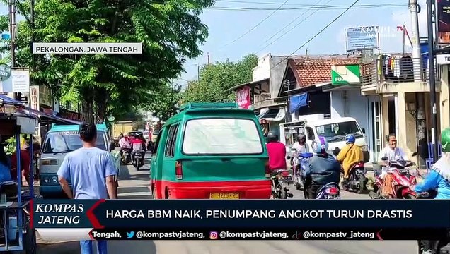 Harga BBM Naik, Penumpang Angkot di Pekalongan Turun Drastis