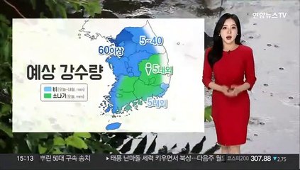 [날씨] 늦더위 계속…태풍 '난마돌' 북상, 제주·영남 비바람