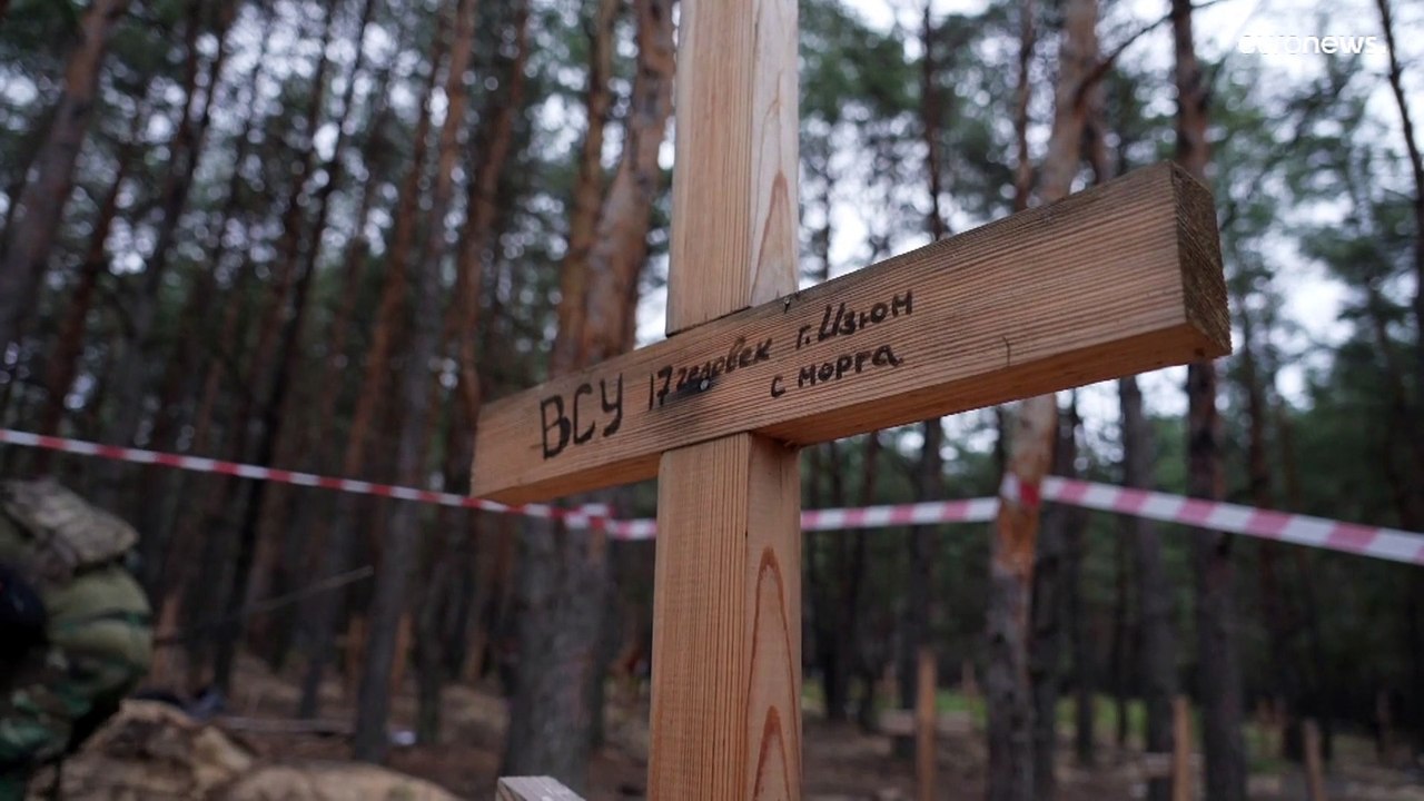 'Russland hinterlässt überall Tod'- Neues Massengrab bei Isjum entdeckt