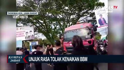 Tangki Pertaminan Dijadikan Tempat Orasi Penolakan Kenaikan BBM