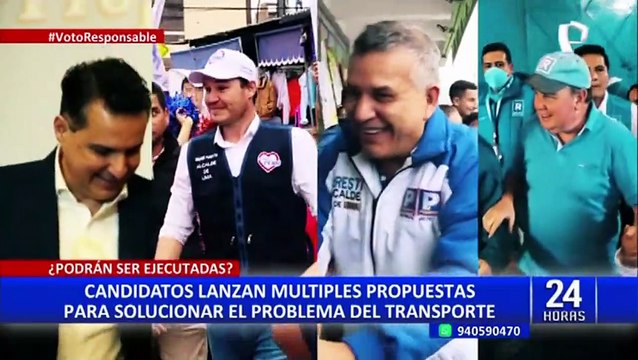 Elecciones 2022: estas son las propuestas de los candidatos a la alcaldía de Lima sobre transporte