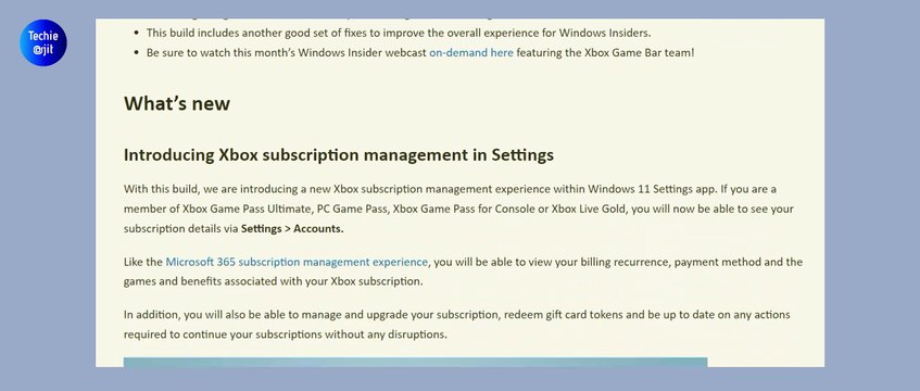 Windows 11 Update Build 25193 DEV Channel Sept 1, 2022 - Adds Manage XBOX in Settings, Lots of Fixes