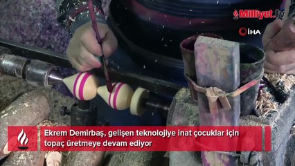 Talaş tozları arasında 41 yıldır topaç üretiyor