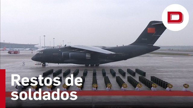 Así recibió China los restos de 88 soldados muertos en la Guerra de Corea