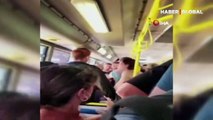 Tıklım tıklım dolu İETT otobüsünde dehşet anları: Yanlışlıkla ayağına basan yolcuya bıçakla saldırdı