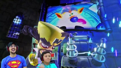 THE COSTUME IS ALIVE!!  FGTEEV DUDDY & MIKE play CRASH BANDICOOT N. SANE Trilogy