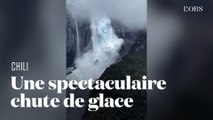 Des touristes filment l'effondrement d'un glacier en Patagonie