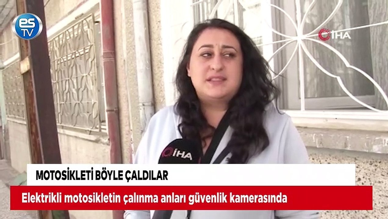 Motosikleti böyle çaldılar