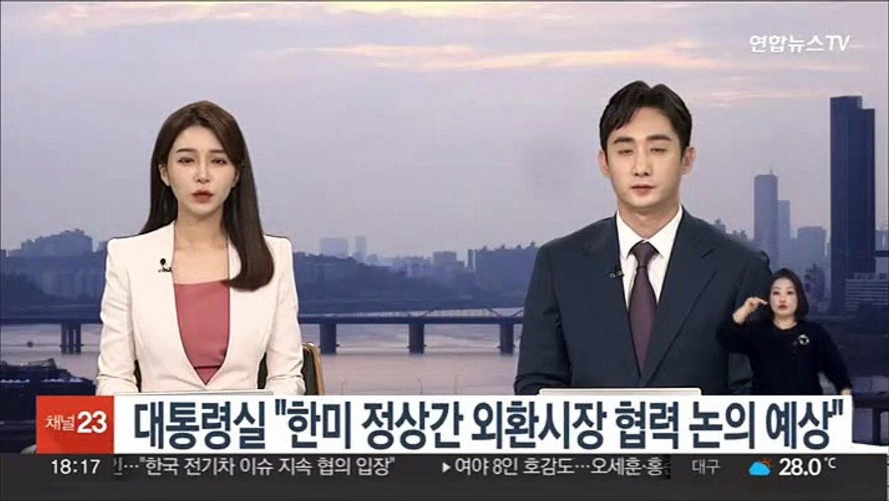대통령실 "한미 정상간 외환시장 협력 논의 예상"