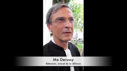 Me Derussy, bâtonnier, avocat de la défense