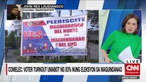 Comelec umaasa sa mataas na voter turnout sa plebisito sa Maguindanao | News Night