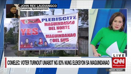 Comelec umaasa sa mataas na voter turnout sa plebisito sa Maguindanao | News Night