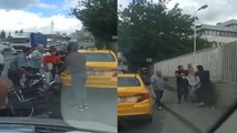 Bahçelievler'de kaza sonrası taksiciye saldırı
