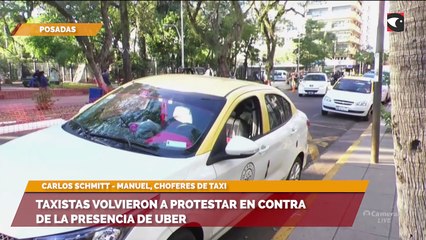 Taxistas volvieron a protestar en contra de la presencia de Uber