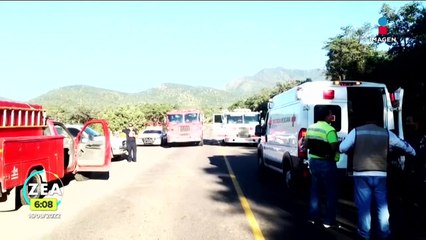 Vuelca pipa que transportaba ácido nítrico en Sonora