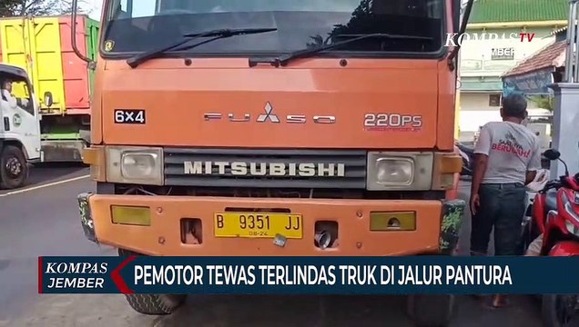 Pemotor Terjatuh Saat Menyalip Truk, Tubuhnya Terlindas Dan Tewas