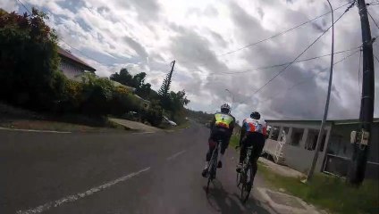 Cédric Locatin et Jayson Rousseau à l'entraînement en Guadeloupe pendant les fêtes