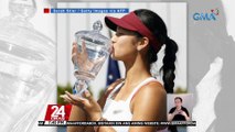 2022 US Open Junior Girls' Singles Champion Alex Eala, nagpaabot ng pasasalamat kay Tennis superstar Rafa Nadal | 24 Oras