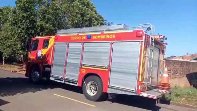 Bombeiros resgatam gatinho que ficou preso dentro de tubulação no jardim Ouro Branco