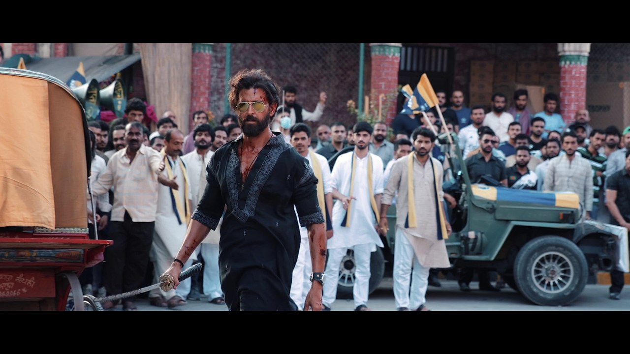 Hrithik Roshan as Vedha - An individual who owns all his shades as much as he wears them.  Vikram Vedha behind the scenes series.