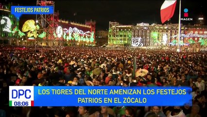 Tigres del Norte amenizaron el Grito de Independencia en la CDMX